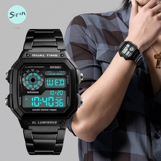 reloj deportivo digital con pantalla led impermeable casual reloj de pulsera electrónico para hombres y mujeres