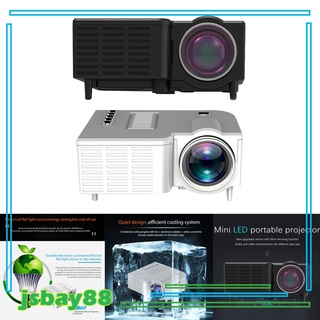 Jsbay88 Mini proyector Portátil De video-proyector/proyector De películas multimedia Para cine en casa/Hd Completo 1080p (7)