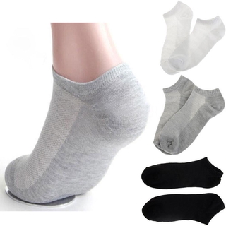 Calcetines de verano puros negros-gris-blancos para hombres y mujeres/calcetines de barco invisibles para hombres/calcetines deportivos S2F4 (8)