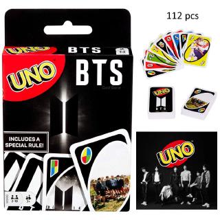 Kpop BTS Uno Game Photo Carte (112 tarjetas) weply Mattel Hot MD Goods juego de cartas 2-4 jugadores (1)