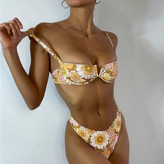 Nasuag. Conjunto De bikini Sexy con Estampado Push-Up para mujer con relleno suave/traje De baño/bikini (1)