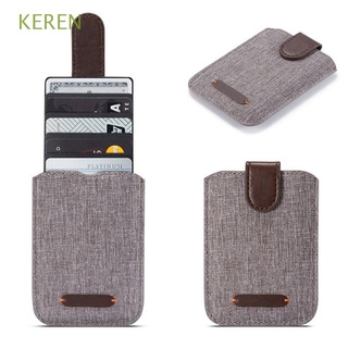 Keren Canva tarjeta de crédito tarjeta de identificación adhesivo RFID bloqueo de teléfono celular cartera teléfono titular de la tarjeta de 5 Pull Card Pocket/Multicolor