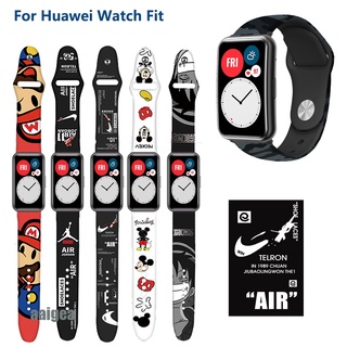 Correa De Silicona De Dibujos Animados Para Huawei watch fit Fashion Bracelet (1)