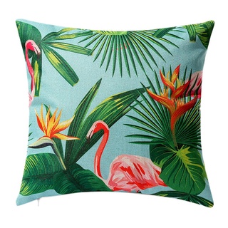 Flamingo Square Pattern Sofa Home Decor Linen Pillow Cases Cushion Covers Sofa Pattern Decor GiftS 45X45cm