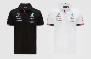 2021 Nuevo F1 racing Mercedes-benz Hamilton Bottas POLO Camisa De Los Hombres De Secado Rápido De Manga Corta