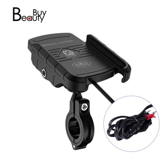 Kewig negro 2 en 1 soporte de teléfono de coche cargador inalámbrico de motocicleta soporte de teléfono para iPhone, Samsung teléfono móvil 15W carga rápida
