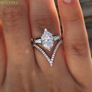 suqii moda blanco cz diamante compromiso plata esterlina 925 anillos ovalados mujeres regalos de novia único joyería de boda en forma de v