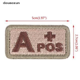 douaoxun 1pcs b /o /ab +pos tipo sangre swat militar parche cinta insignia co (9)