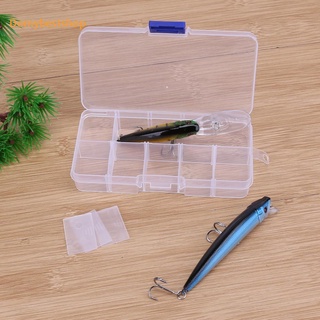 Db Sport 10 compartimentos portátil de plástico transparente señuelo de pesca caja de almacenamiento