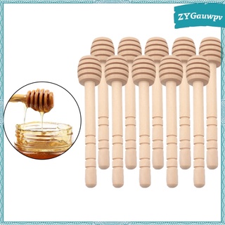10 varillas de madera para revolvimiento de miel para la miel drizzling (4)
