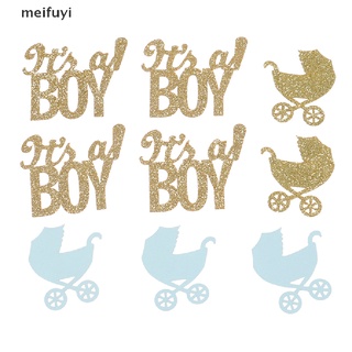 [meifuyi] 200pcs bebé carro confeti glitter oh bebé género revelar mesa confeti 439co (8)