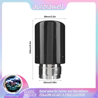 Aurorawell - tubo de escape de fibra de carbono (63-89 mm)
