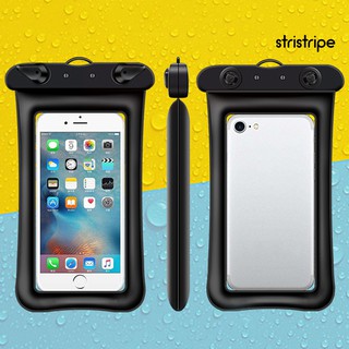 Str transparente flotante impermeable subacuático teléfono celular pantalla táctil bolsa seca caso (1)