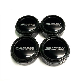 4 piezas de 60 mm cuchara deportes negro pegatina coche rueda centro deporte llanta tapa ajuste para cuchara rueda deportiva