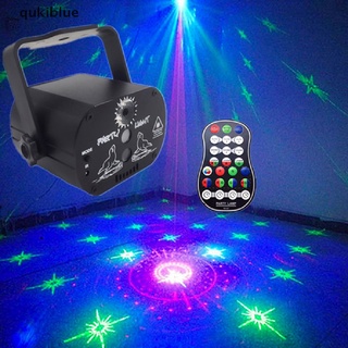 qukiblue 60 patrón láser proyector de escenario luz led rgb fiesta ktv club dj disco luces co