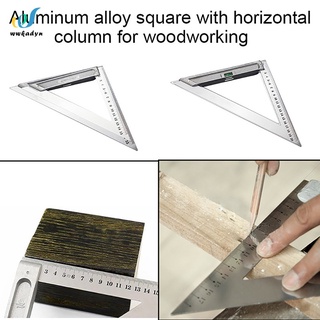 Escuadro cuadrado de aluminio Triangular de 12 pulgadas/calcomanía de escuadrado (2)
