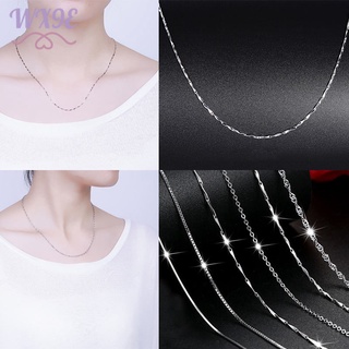 Wx9e collar de cadena de plata esterlina 925 para mujer (1)