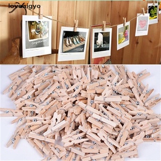 loveaigyo 50x25mm mini natural de madera de tela de papel fotográfico clavija ropapin artesanía clips arts co