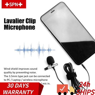 Micrófono Lavalier De Solapa Portátil De 3,5 Mm De Tamaño Para PC/Laptop (8)