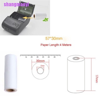 [shangmaoyi]5PCS 57x30mm Thermal Receipt Paper Roll For Mobile POS 58mm Thermal Printer Lot