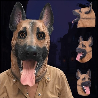 [tdgl hallow] halloween perro látex cabeza animal juguete cosplay disfraz de fiesta props horror máscara