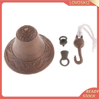 [Lovoski2] campana de puerta de hierro fundido Vintage, soporte de pared, timbre al aire libre, hogar, jardín, decoración A