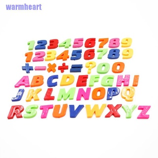 Warmheart> Set de letras magnéticas coloridas para enseñanza y números imanes para nevera alfabeto