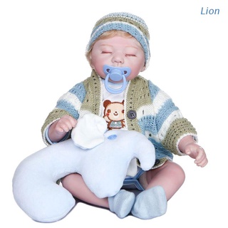 León 48cm muñeca Realista niño bebes durmiendo niño chupón Elefante juguete juguete De navidad cumpleaños