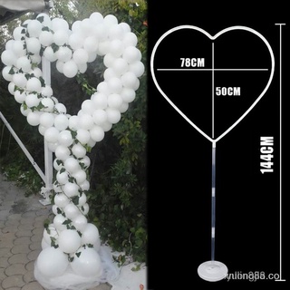 🙌 1set globo arco globos anillo y corazón soporte para bebé ducha boda decoración globos redondo aro titular fiesta de cumpleaños baloon ballon RE14 (2)