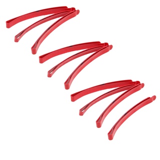 10Pcs Anime Red Hairpins Flat Style Hair Clips Headwear for Girl Women
