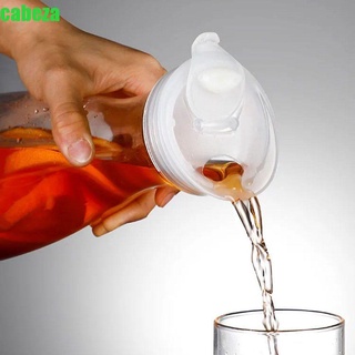 Cabeza gran capacidad jarra de jugo Durable Carafe botella de agua con tapa transparente de grado alimenticio de plástico de la barra de suministros de bebida resistencia a la caída tarro de limonada
