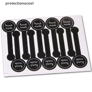 Prbr 100x Etiquetas adhesivas negras hechas a mano Diy/adhesivo Para empaque De regalo/pastel Martijn