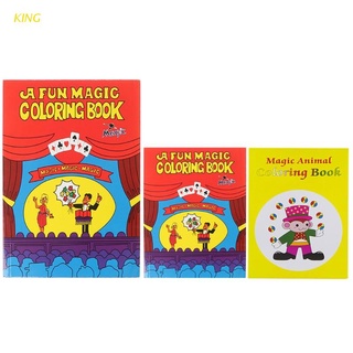 King Comedy Magic libro para colorear trucos mágicos ilusión niños juguete divertido bebé juguete