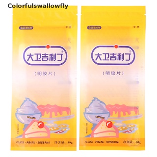 colorfulswallowfly 10 unids/set hojas de plata gelatina gelatina para cocinar pastel jalea postre mezcla csf