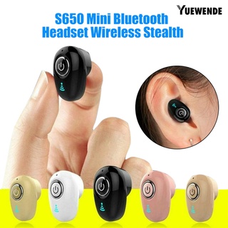 yue s650 portátil mini inalámbrico estéreo compatible con bluetooth 4.1 auriculares deportivos in-ear