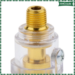 Lubricador de engrase en lnea de latn mini para compresor de aire de herramienta neumtica 1/4 " (4)