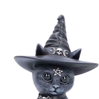 figuras nórdicas de gato de halloween escultura estatua decoración del hogar decoración al aire libre
