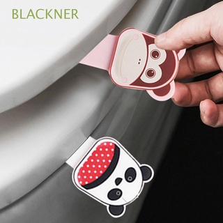 BLACKNER Cute Closestool Cover Lift Handle Sanitary Toilet Device Toilet Seat Cover Lifter Portable Transparent For Travel Home Bathroom Toilet Avoid Touching Lid Lifer Raise Bathroom Accessoriey