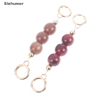 [sixhumor] imitar hebillas cortas de cadena de perlas reemplazables para extensión de correa de hombro extendida co