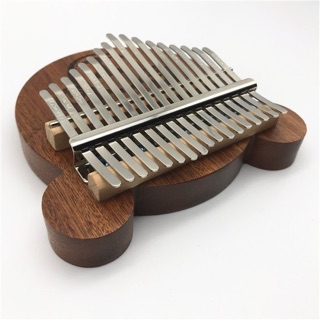 17 teclas kalimba pulgar piano acústico dedo piano instrumento de música madera de caoba