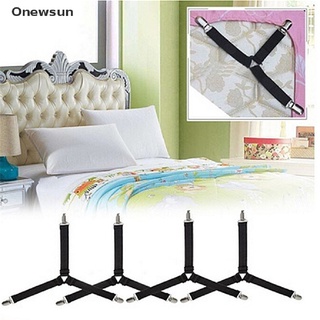 [Onewsun] 2pcstriangle soporte de liguero cama colchón correas Clips pinzas sujetadores