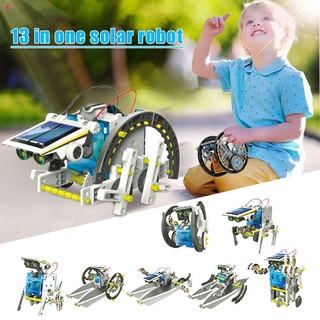 13 en 1 niños DIY montado Robot Solar juguetes niños juguetes educativos ciencia aprendizaje