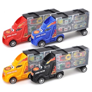 Ntp contenedor camión inercia Metal coche Diecast modelo de cumpleaños juguete para niños (4)