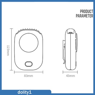 [Dolity1] ventilador de cuello, ventilador de carga USB portátil, ventilador de refrigeración Personal para oficina, hogar, viajes al aire libre