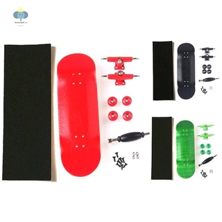 creative finger skateboard skate niño juguetes de dedo profesional tipo ruedas patín patín de madera de arce, negro