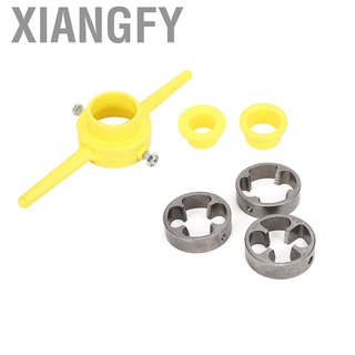 Xiangfy Pipe Threader PVC Thread Tool Maker NPT Round Die Set Plumbing Manual Hand