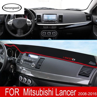 (Borongwell) alfombrilla para salpicadero de coche, soporte de instrumento, plataforma de escritorio, alfombras, para Mitsubishi Lancer 2008~2016