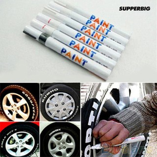 spp pluma de pintura permanente de goma/impermeable/12 colores para neumático de coche
