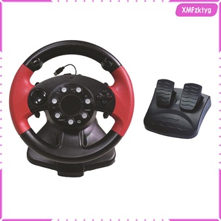 juego simulador de carreras vibración conducción volante pedal set para ps3/ps2