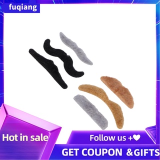 Fuqiang Fake Mustaches Beard Self Adhesive for Theme Party Game Halloween